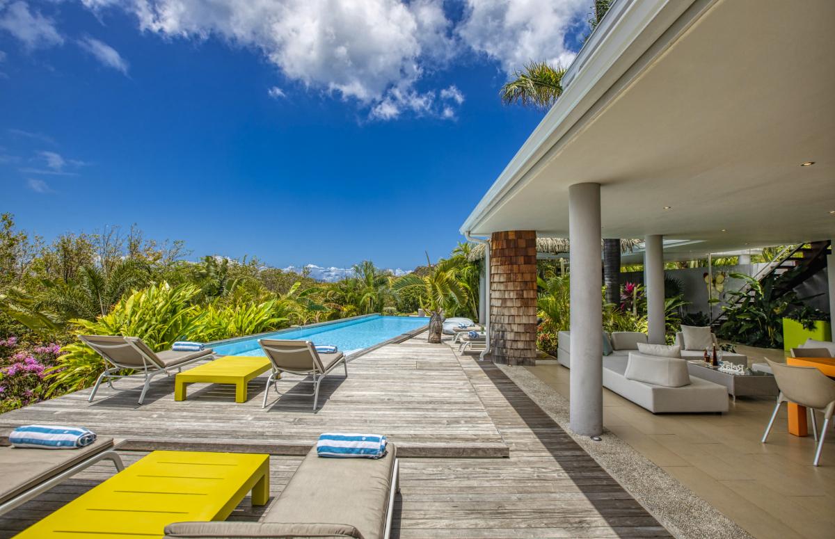 Location villa Saint Martin Terres Basses - Villa 4 chambres 8 personnes - 350m de la plage de Baie aux Prunes - Piscine - Roof Top (8)